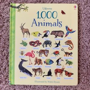 Usborne Books 1,000 Animals EUC